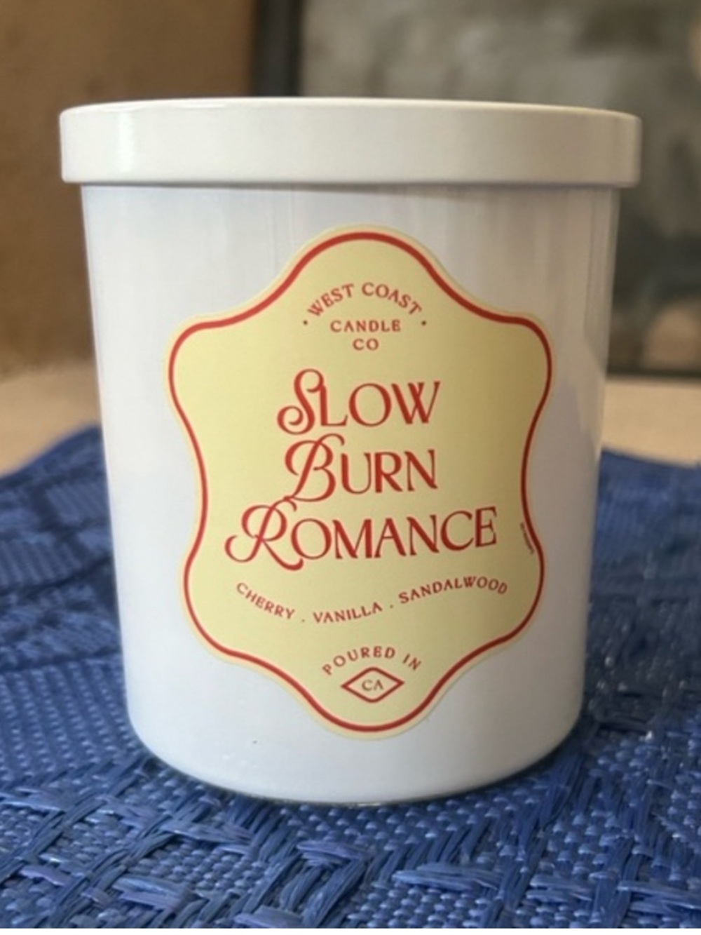 Leoben Company Slow Burn Romance White Scented Candle